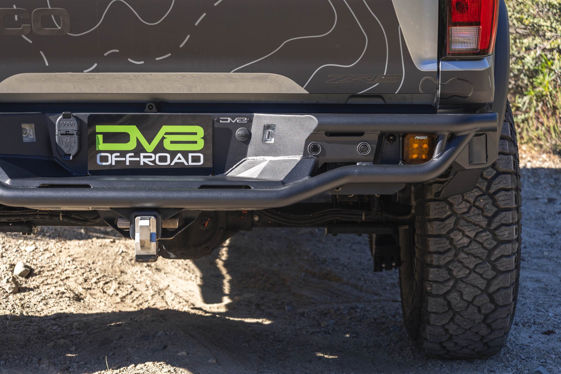 2023 2026 GMC Canyon & Chevy Colorado Tube Rear Bumper DV8 Offroad-6