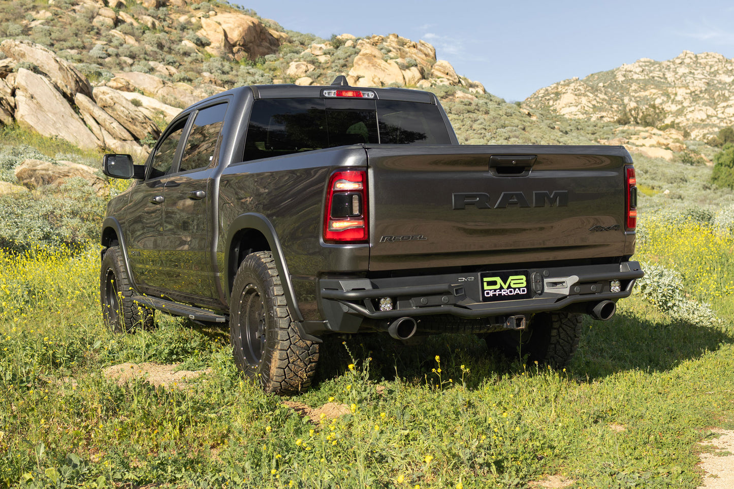 2019 2026 Ram 1500 Rear Tube Bumper DV8 Offroad-4