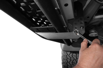 Growler Sport Running Boards Cab Length 15-22 Chevy Colorado, 15-22 GMC Canyon Extended Cab Textured Black N Fab NFab-3