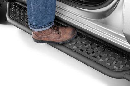 Growler Sport Running Boards Cab Length 2019 (New Body Style)-2026 Chevy Silverado/GMC Sierra 1500/2020-2026 GM2500 HD/3500 HD Textured Black N Fab NFab-23