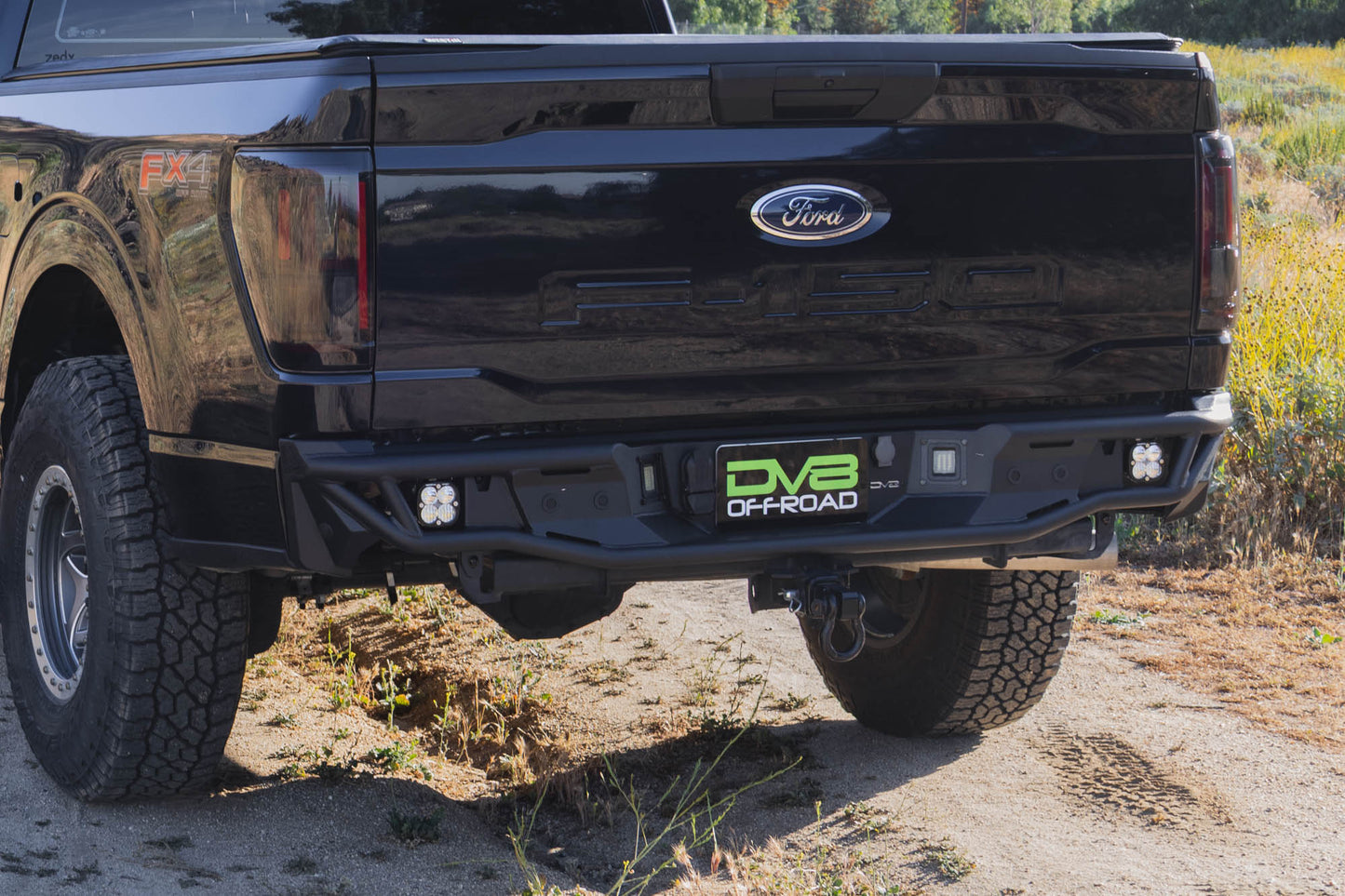 2021 2026 Ford F 150 Tube Rear Bumper DV8 Offroad-3