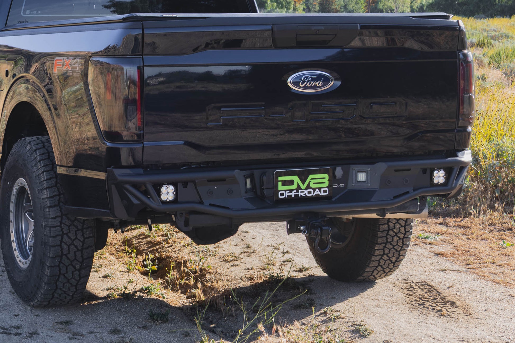 2021 2026 Ford F 150 Tube Rear Bumper DV8 Offroad-3