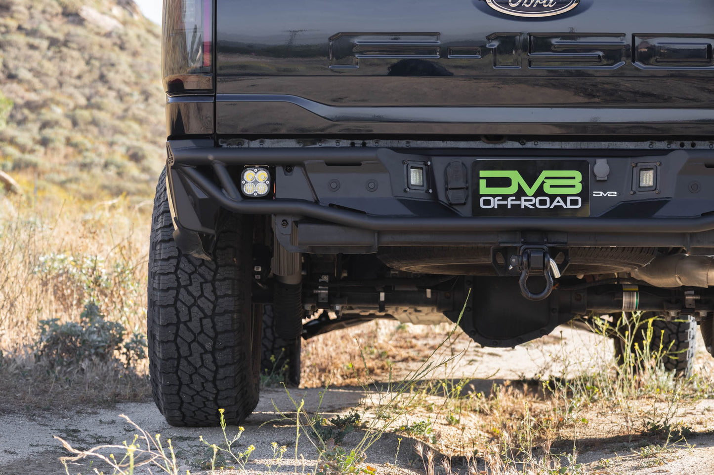 2021 2026 Ford F 150 Tube Rear Bumper DV8 Offroad-5