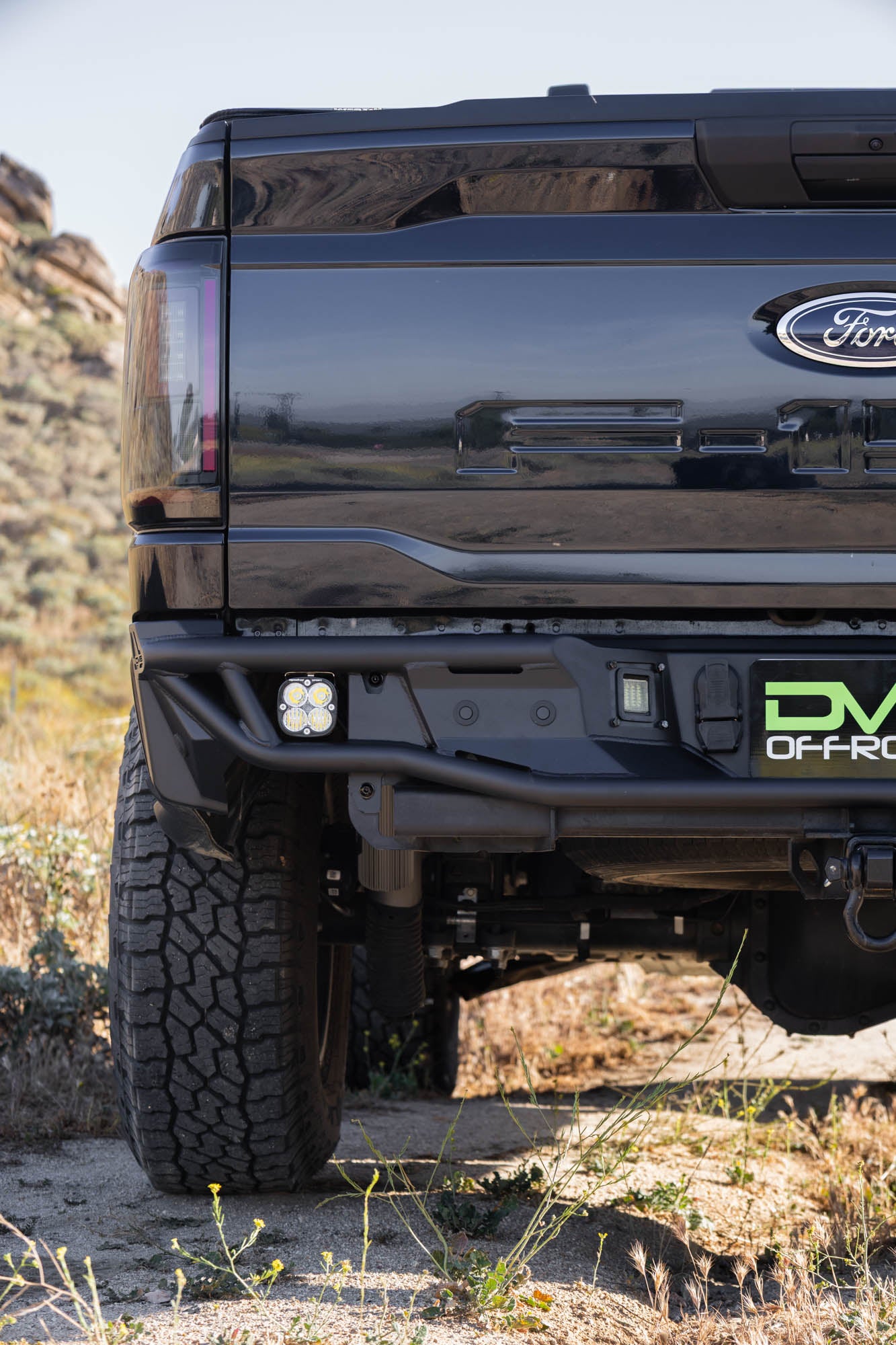 2021 2026 Ford F 150 Tube Rear Bumper DV8 Offroad-6