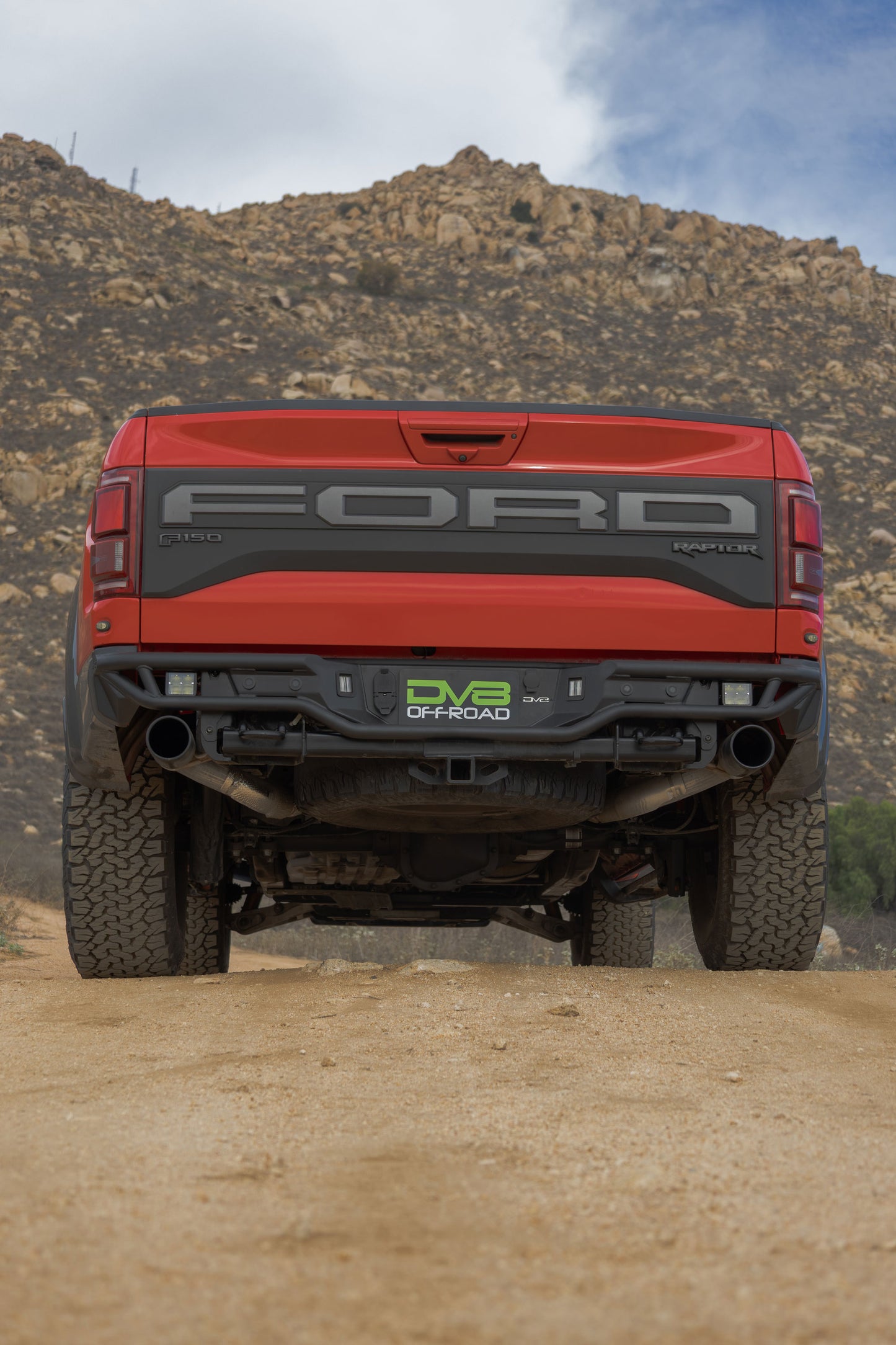 2017 2020 Ford F 150 Raptor Tube Rear Bumper DV8 Offroad-14