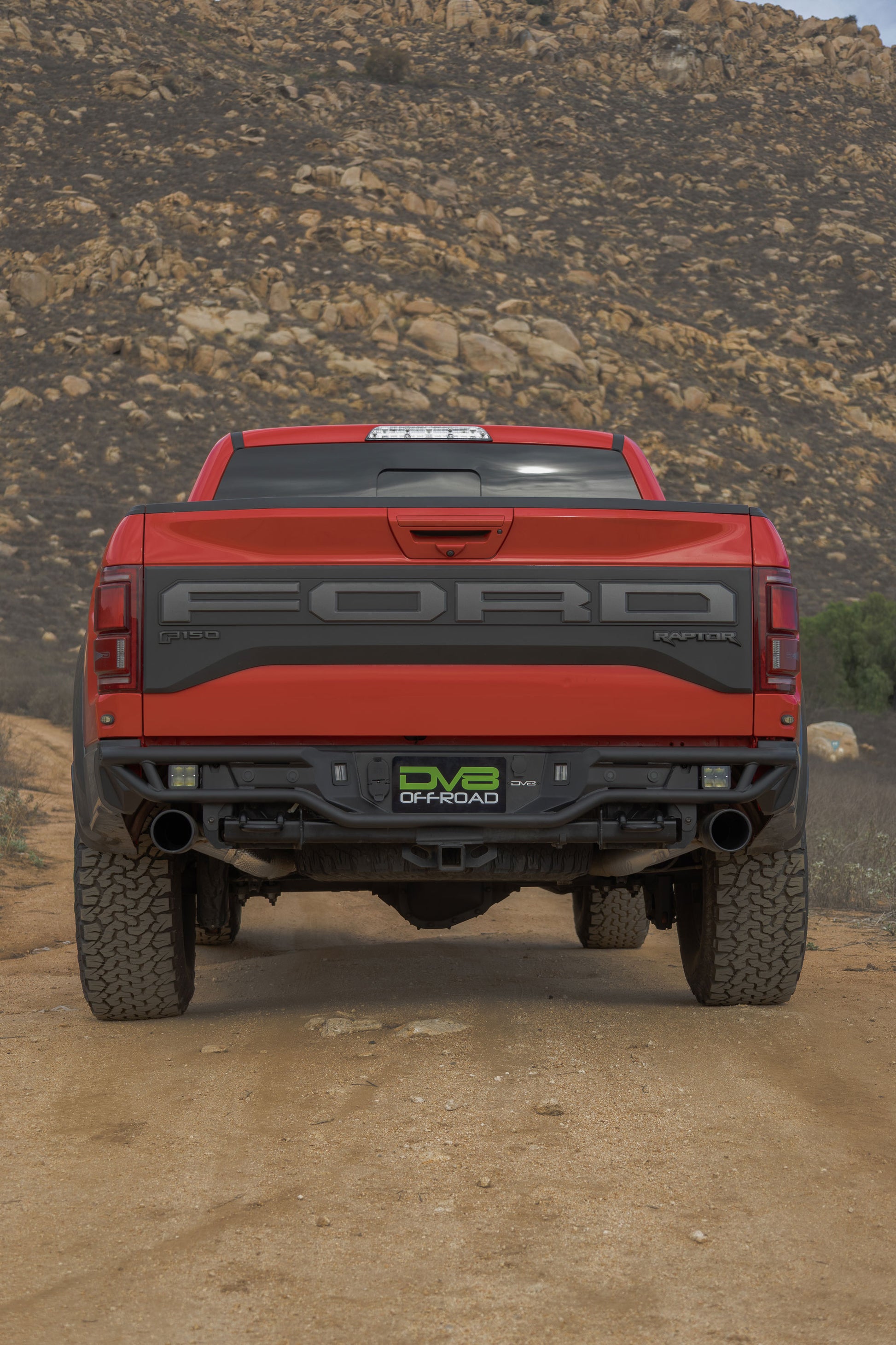 2017 2020 Ford F 150 Raptor Tube Rear Bumper DV8 Offroad-15