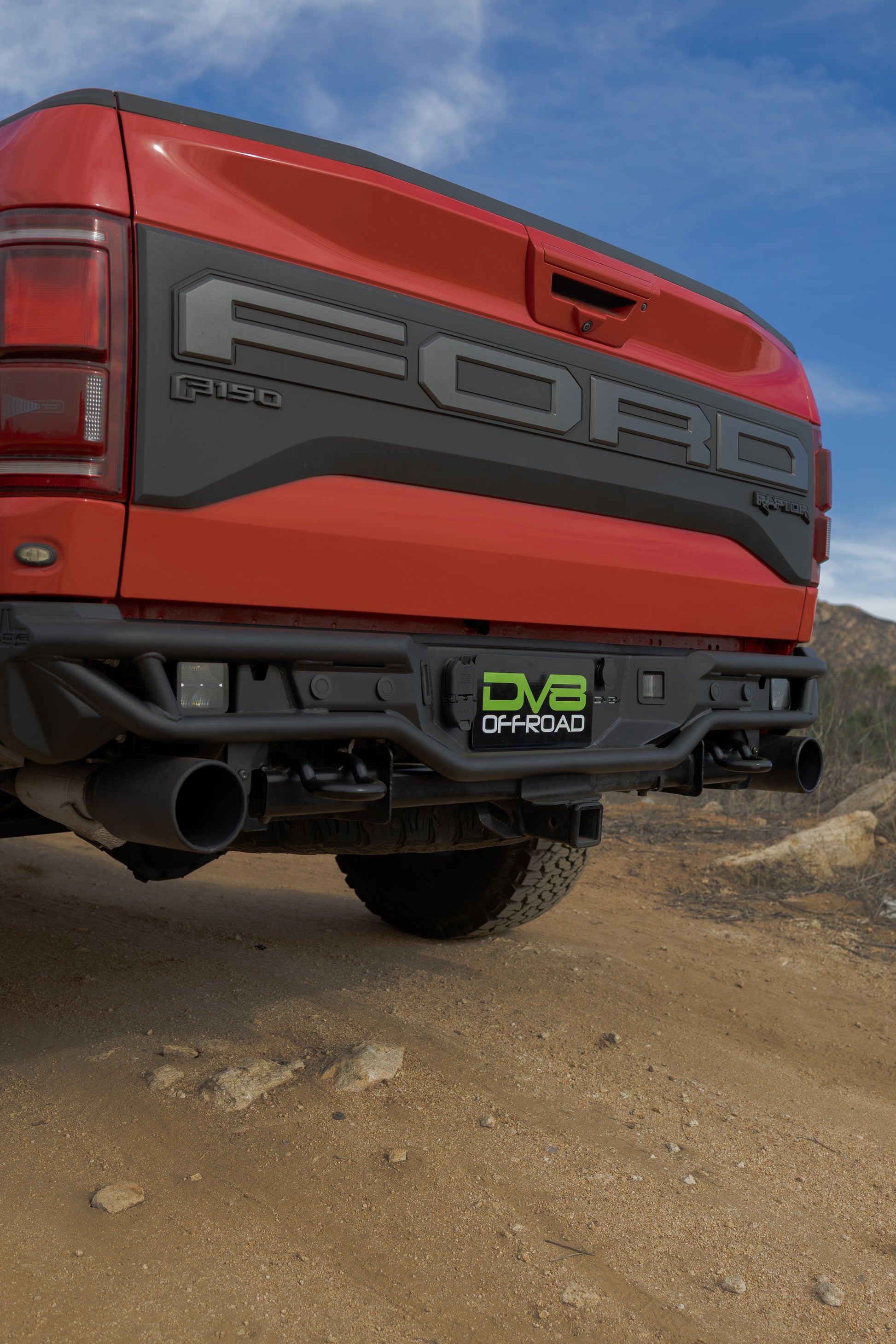 2017 2020 Ford F 150 Raptor Tube Rear Bumper DV8 Offroad-3