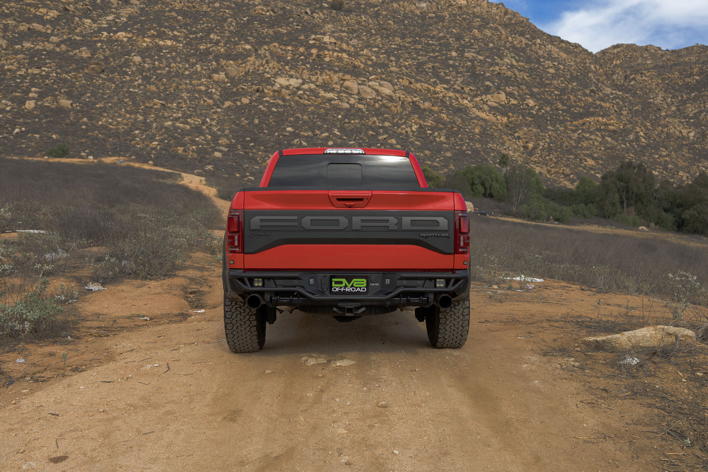 2017 2020 Ford F 150 Raptor Tube Rear Bumper DV8 Offroad-6