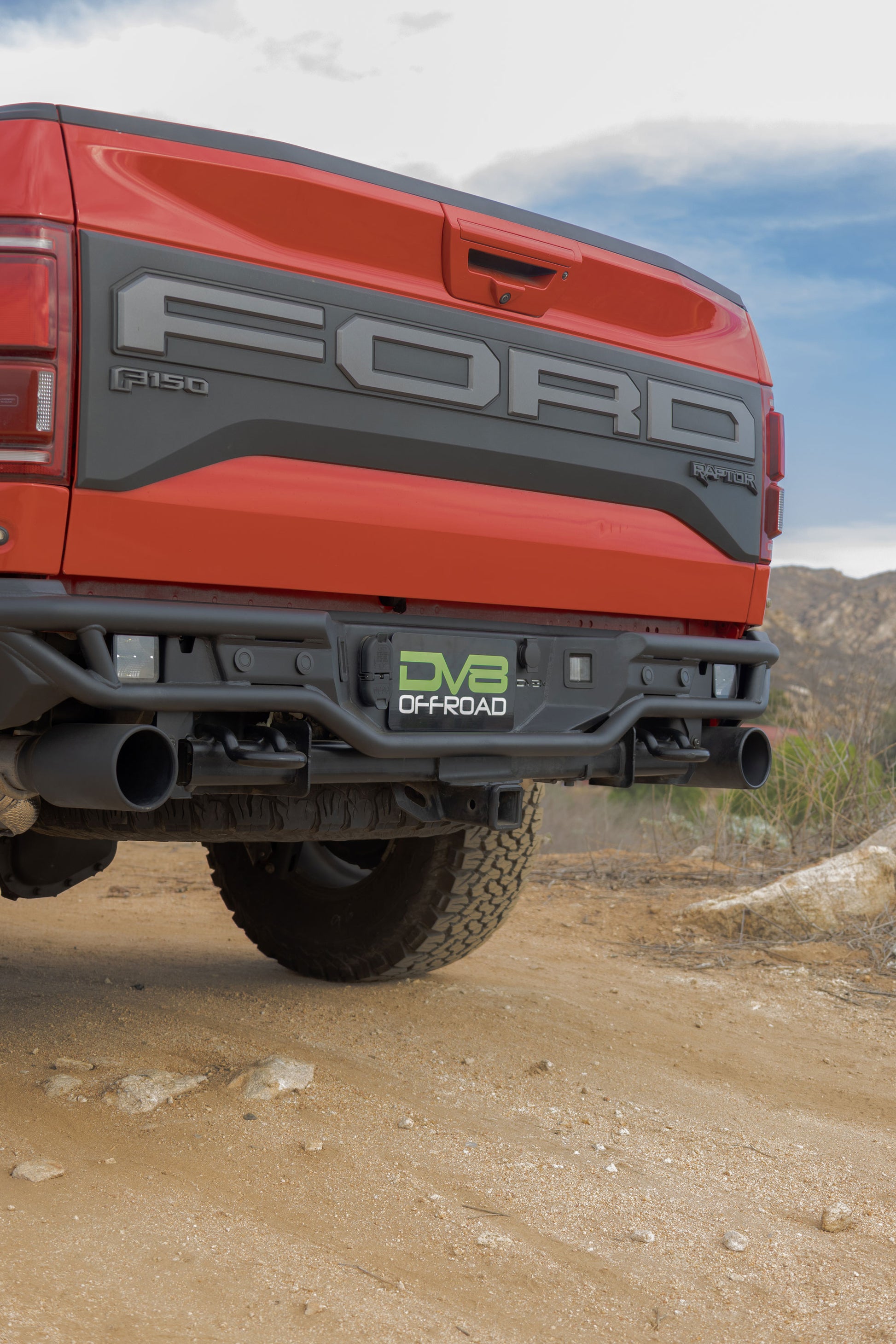 2017 2020 Ford F 150 Raptor Tube Rear Bumper DV8 Offroad-10