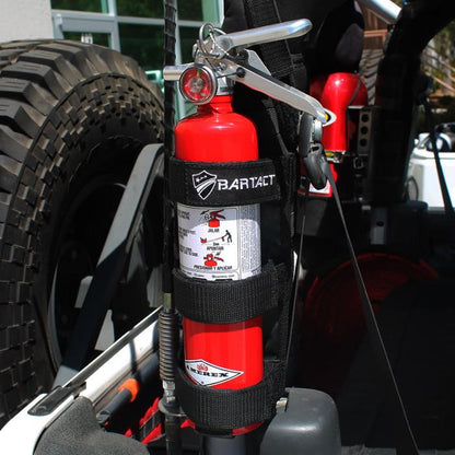 Fire Extinguisher Holder For Padded Roll Bars Webbing Black Bartact-2