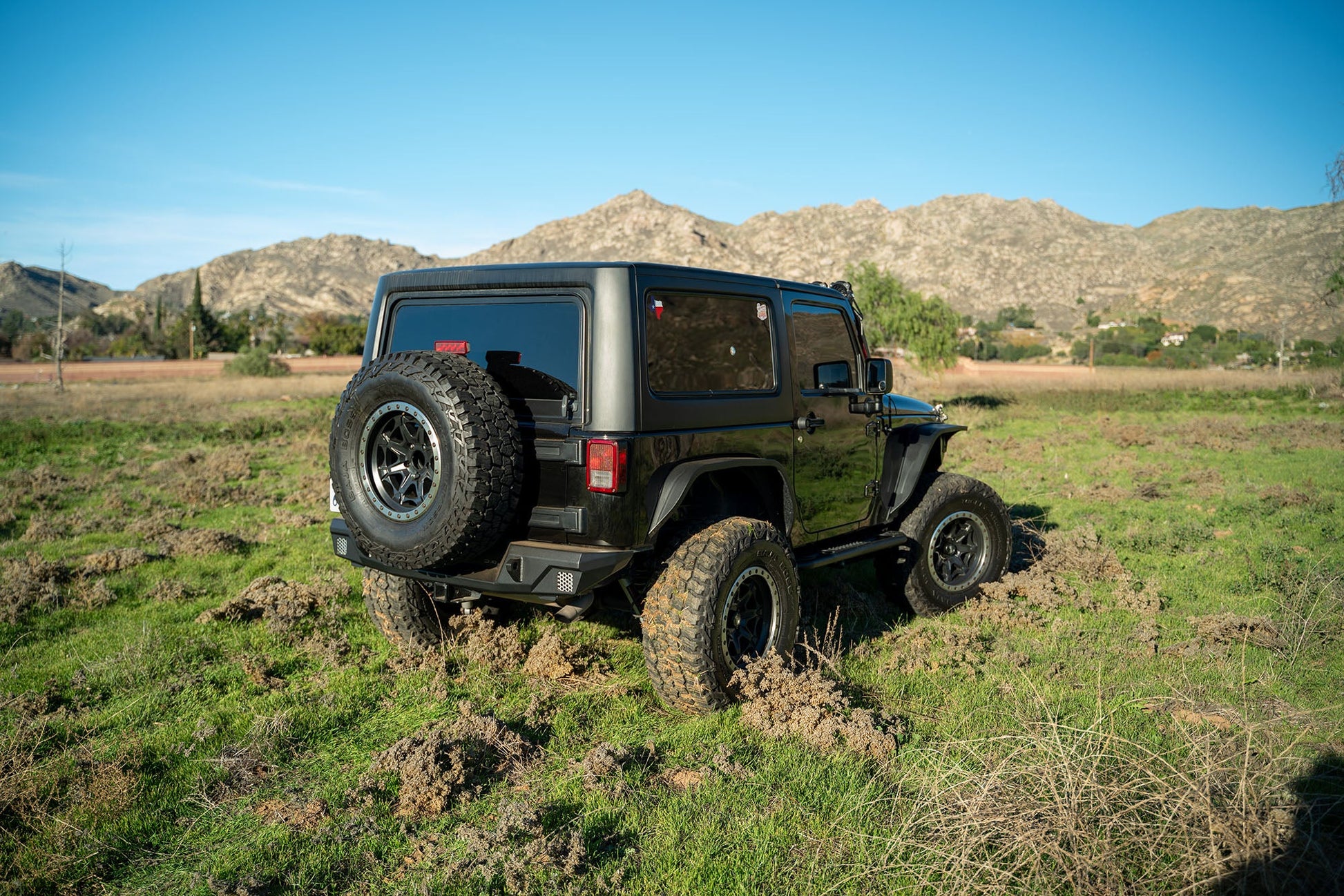 2007 2018 Jeep Wrangler JK JKU Fs 7 Series Rear Bumper DV8 Offroad-1