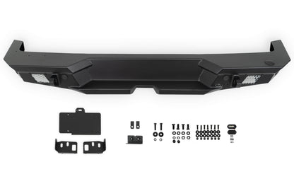 2018 2025 Jeep Wrangler JL JLU Mto Series Rear Bumper W/ Optional Tire Carrier DV8 Offroad