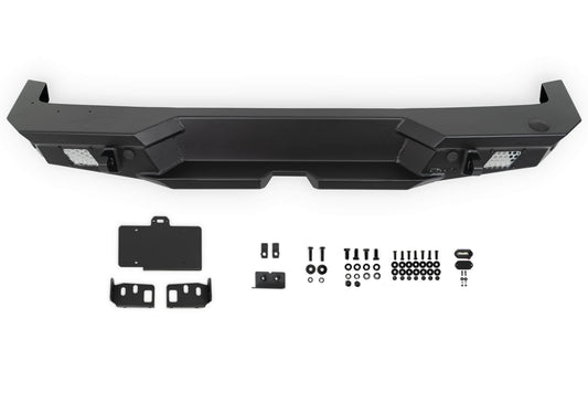 2018 2025 Jeep Wrangler JL JLU Mto Series Rear Bumper W/ Optional Tire Carrier DV8 Offroad