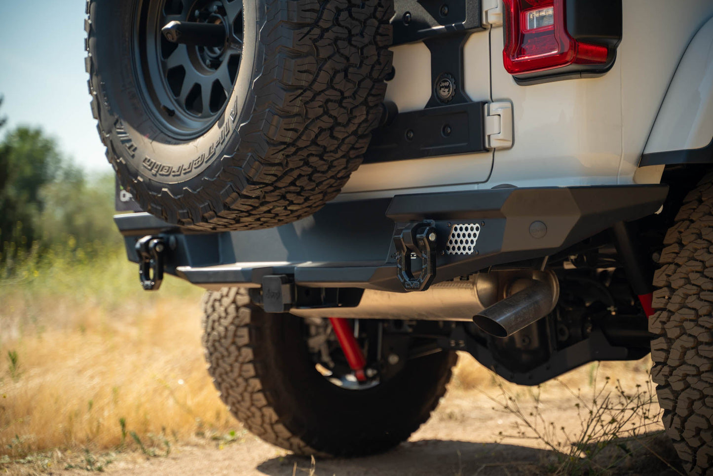 2018 2025 Jeep Wrangler JL JLU Mto Series Rear Bumper W/ Optional Tire Carrier DV8 Offroad-13