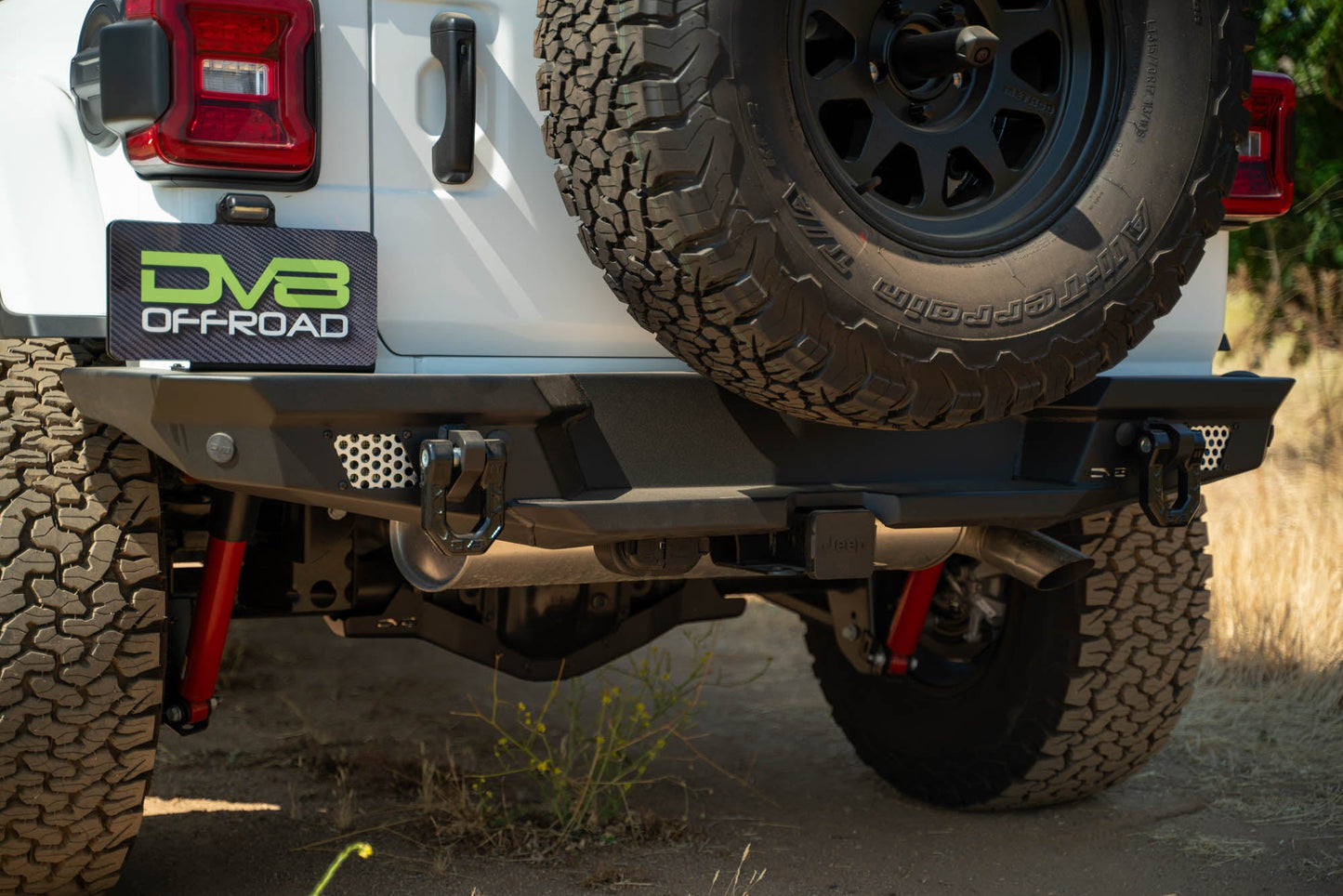 2018 2025 Jeep Wrangler JL JLU Mto Series Rear Bumper W/ Optional Tire Carrier DV8 Offroad-14