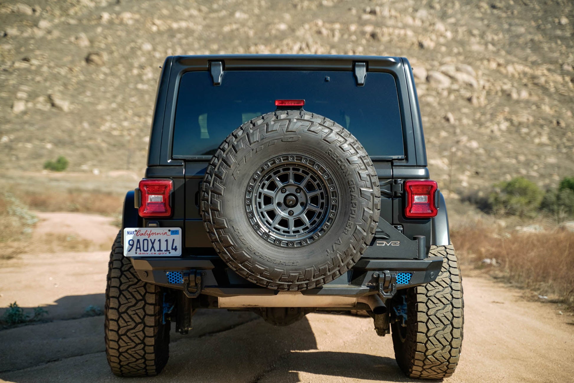 2018 2025 Jeep Wrangler JL JLU Mto Series Rear Bumper W/ Optional Tire Carrier DV8 Offroad-19