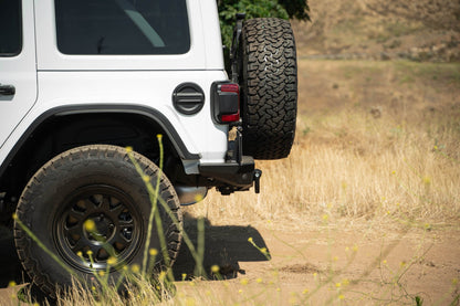 2018 2025 Jeep Wrangler JL JLU Mto Series Rear Bumper W/ Optional Tire Carrier DV8 Offroad-9