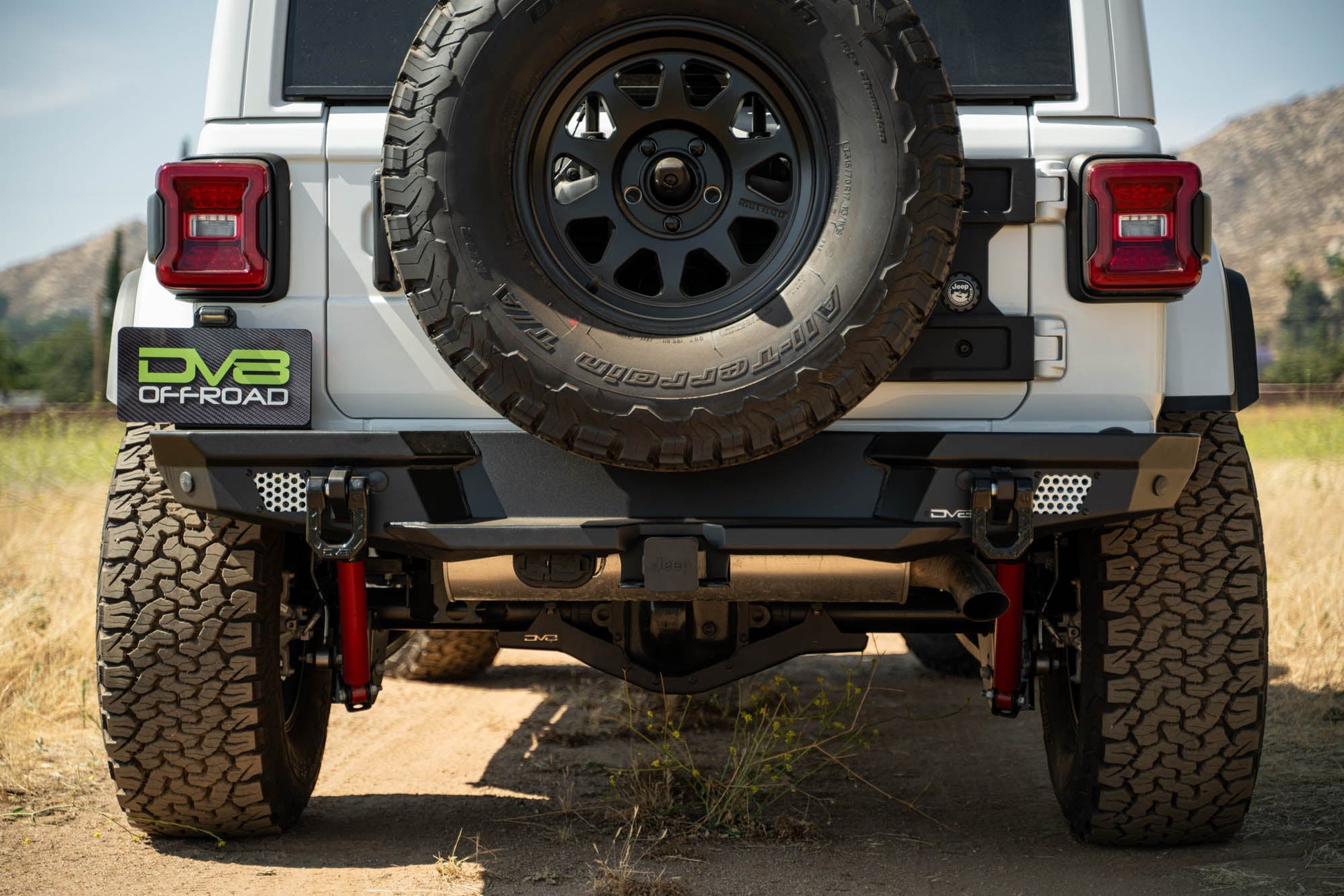 2018 2025 Jeep Wrangler JL JLU Mto Series Rear Bumper W/ Optional Tire Carrier DV8 Offroad-10