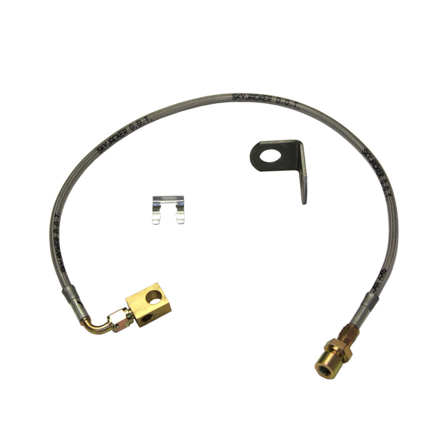 Jeep Stainless Steel Brake Line 97-16 Wrangler Rear Lift Height 4-8 Inch Single Skyjacker