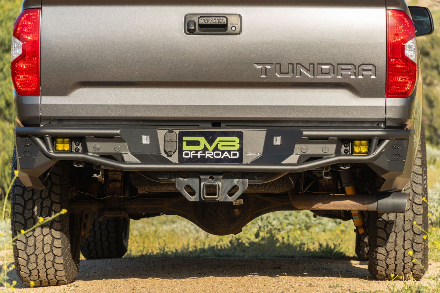 2014 2021 Toyota Tundra Tube Rear Bumper DV8 Offroad-1