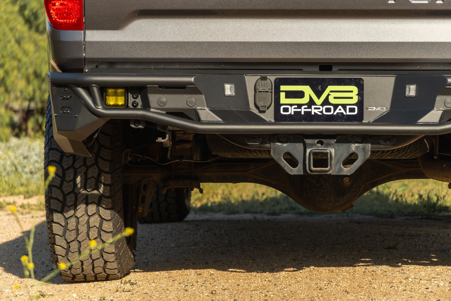 2014 2021 Toyota Tundra Tube Rear Bumper DV8 Offroad-2