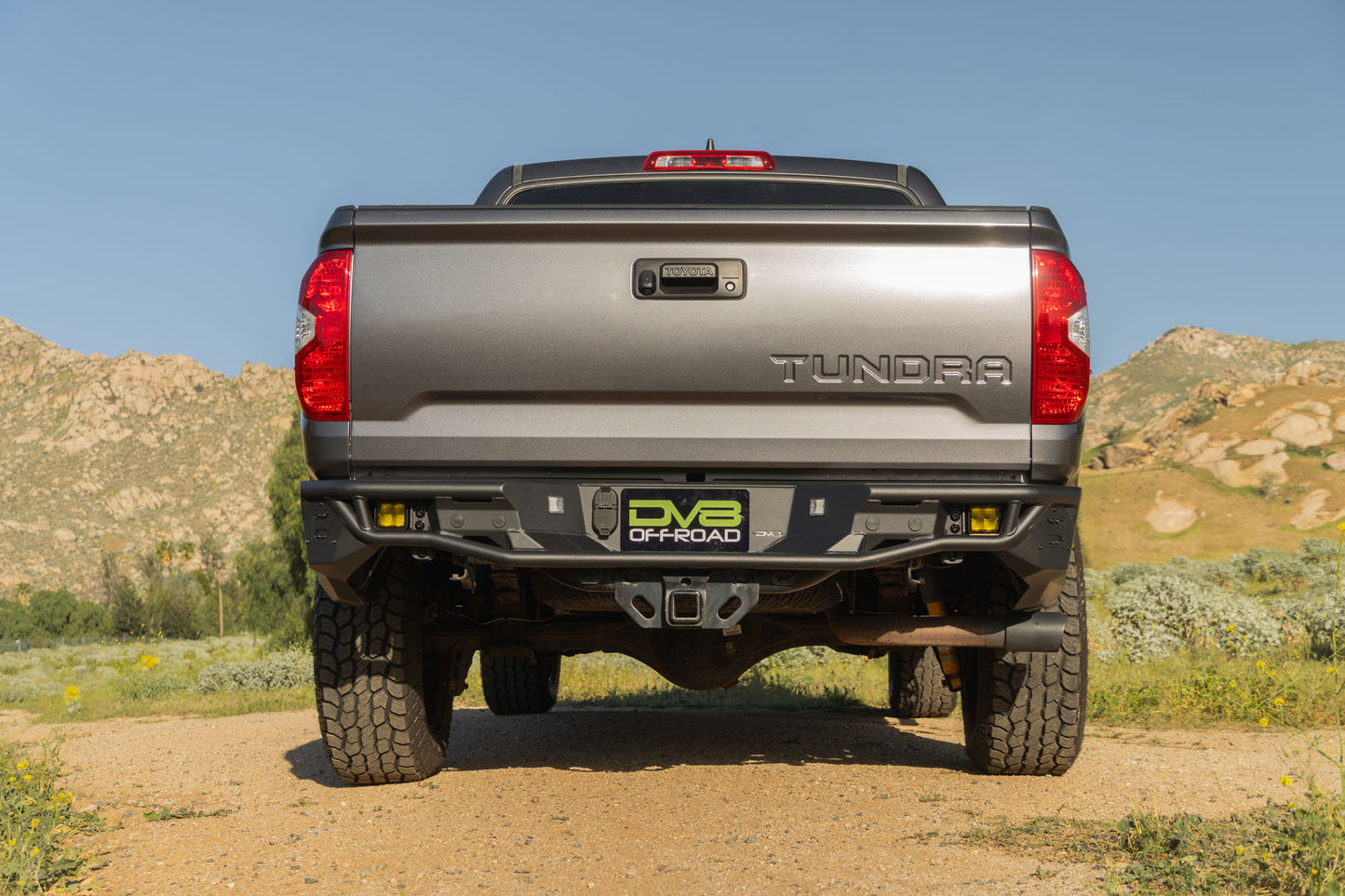 2014 2021 Toyota Tundra Tube Rear Bumper DV8 Offroad-4