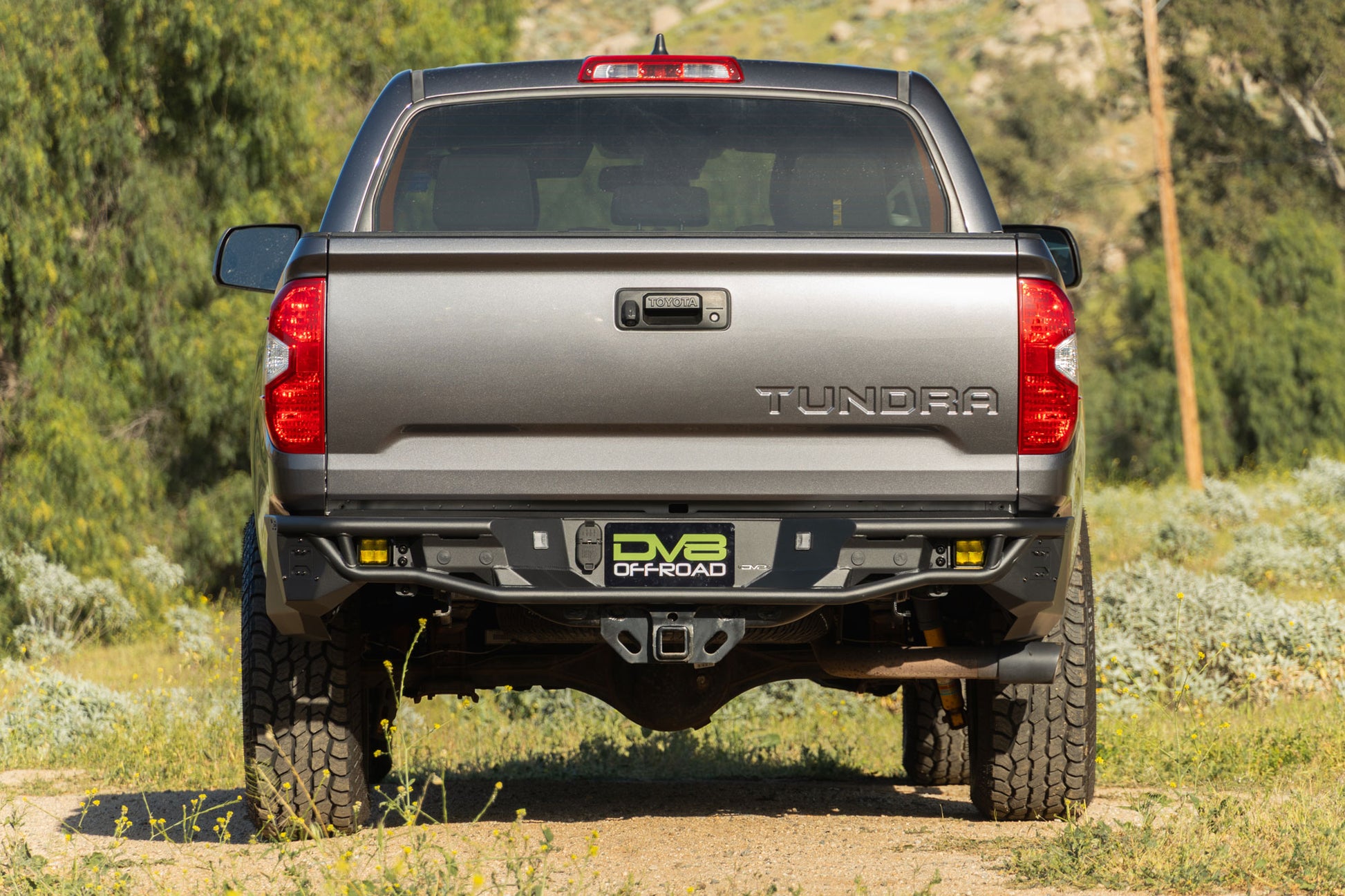 2014 2021 Toyota Tundra Tube Rear Bumper DV8 Offroad-6