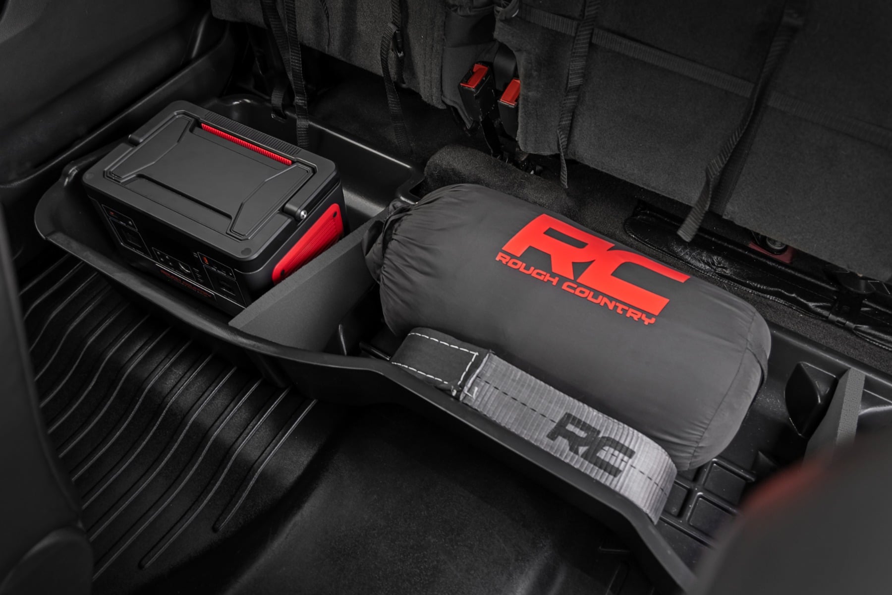 Under Seat Storage Crew Cab Silverado/Sierra 1500/2500HD/3500HD 2WD/4WD Rough Country-2