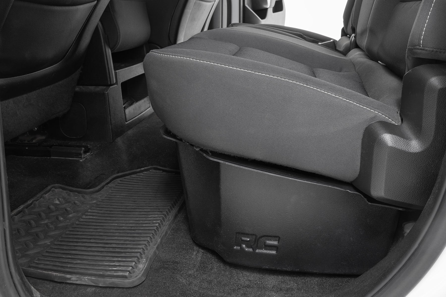 Under Seat Storage Double Cab Silverado/Sierra 1500/2500HD/3500HD 2WD/4WD Rough Country-4