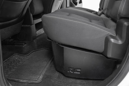 Under Seat Storage Double Cab Silverado/Sierra 1500/2500HD/3500HD 2WD/4WD Rough Country-4