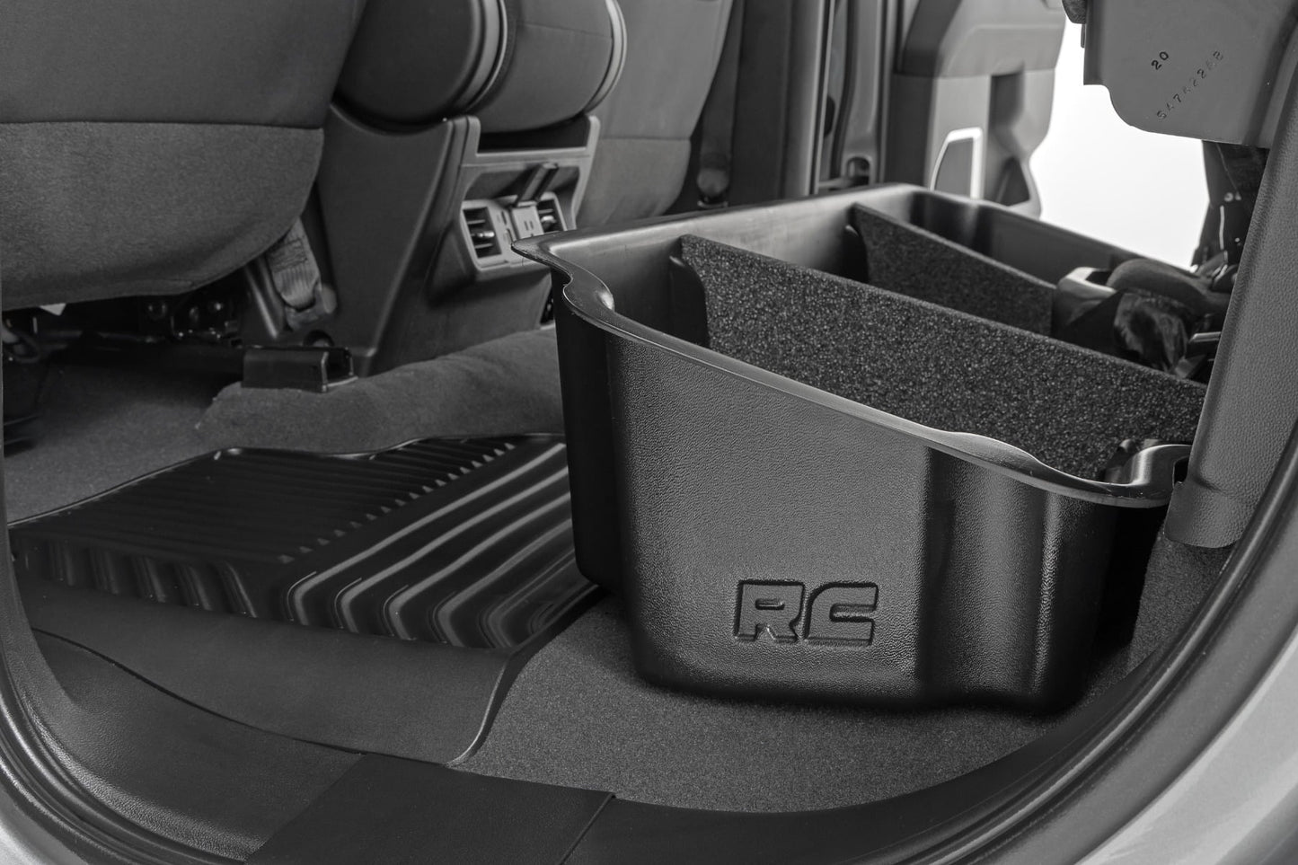 Under Seat Storage Double Cab Silverado/Sierra 1500/2500HD/3500HD (19-26) Rough Country-1