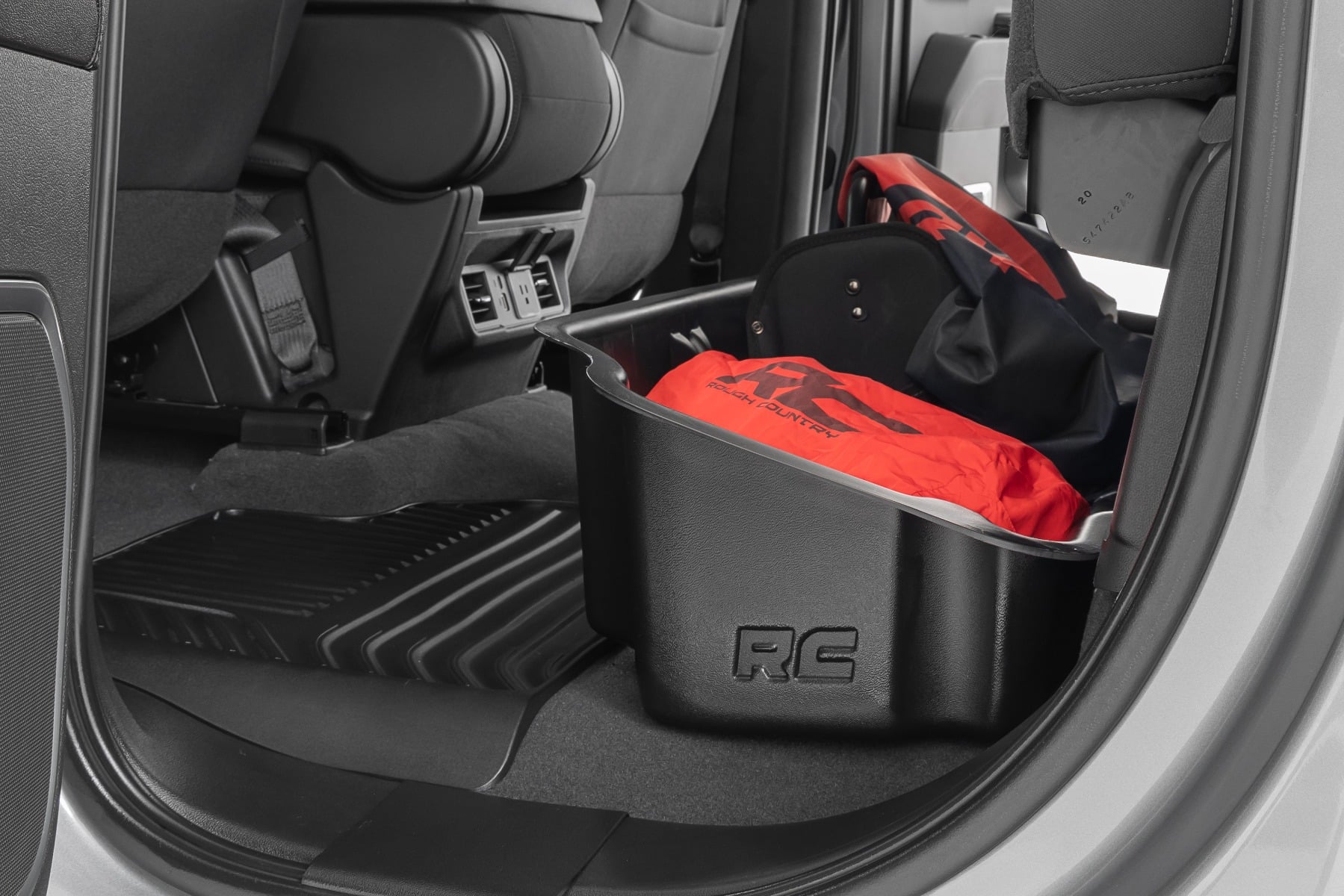 Under Seat Storage Double Cab Silverado/Sierra 1500/2500HD/3500HD (19-26) Rough Country-2