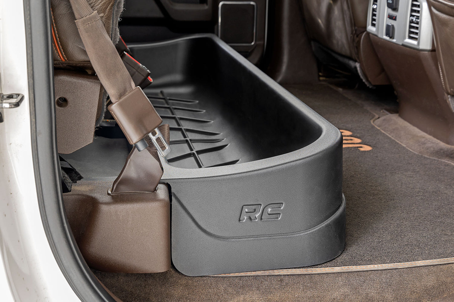 Rough Country Under Seat Storage Crew Cab Ford F-150 15- UpSuper Duty (17-22) Rough Country