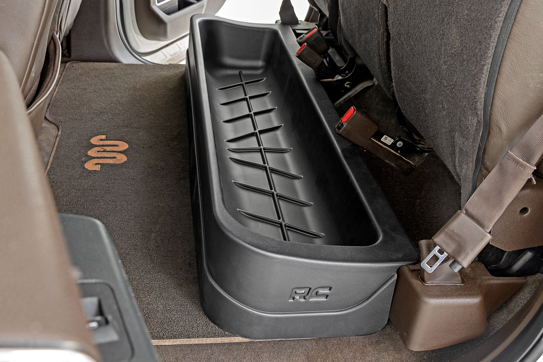 Rough Country Under Seat Storage Crew Cab Ford F-150 15- UpSuper Duty (17-22) Rough Country