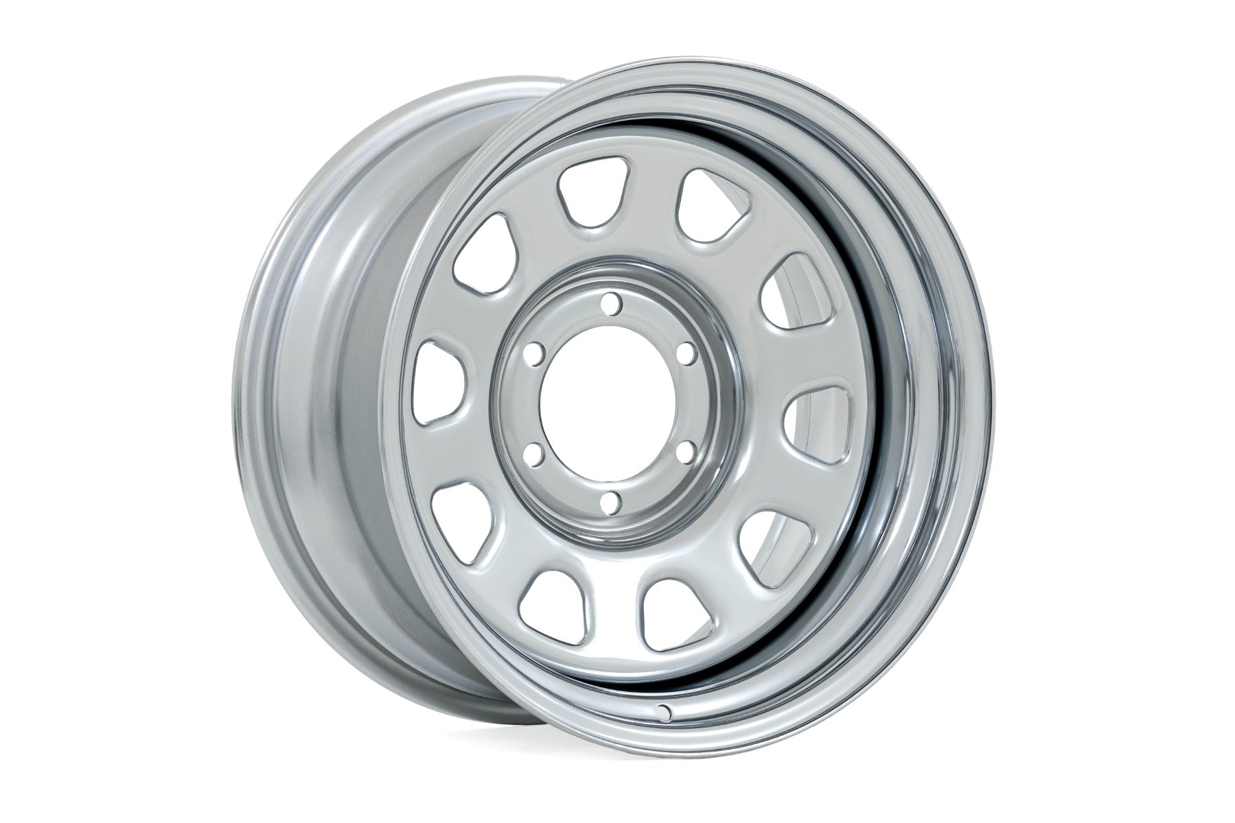 Steel Wheel Chrome 15x8 5x4.5 3.30 Bore -19 Rough Country-2
