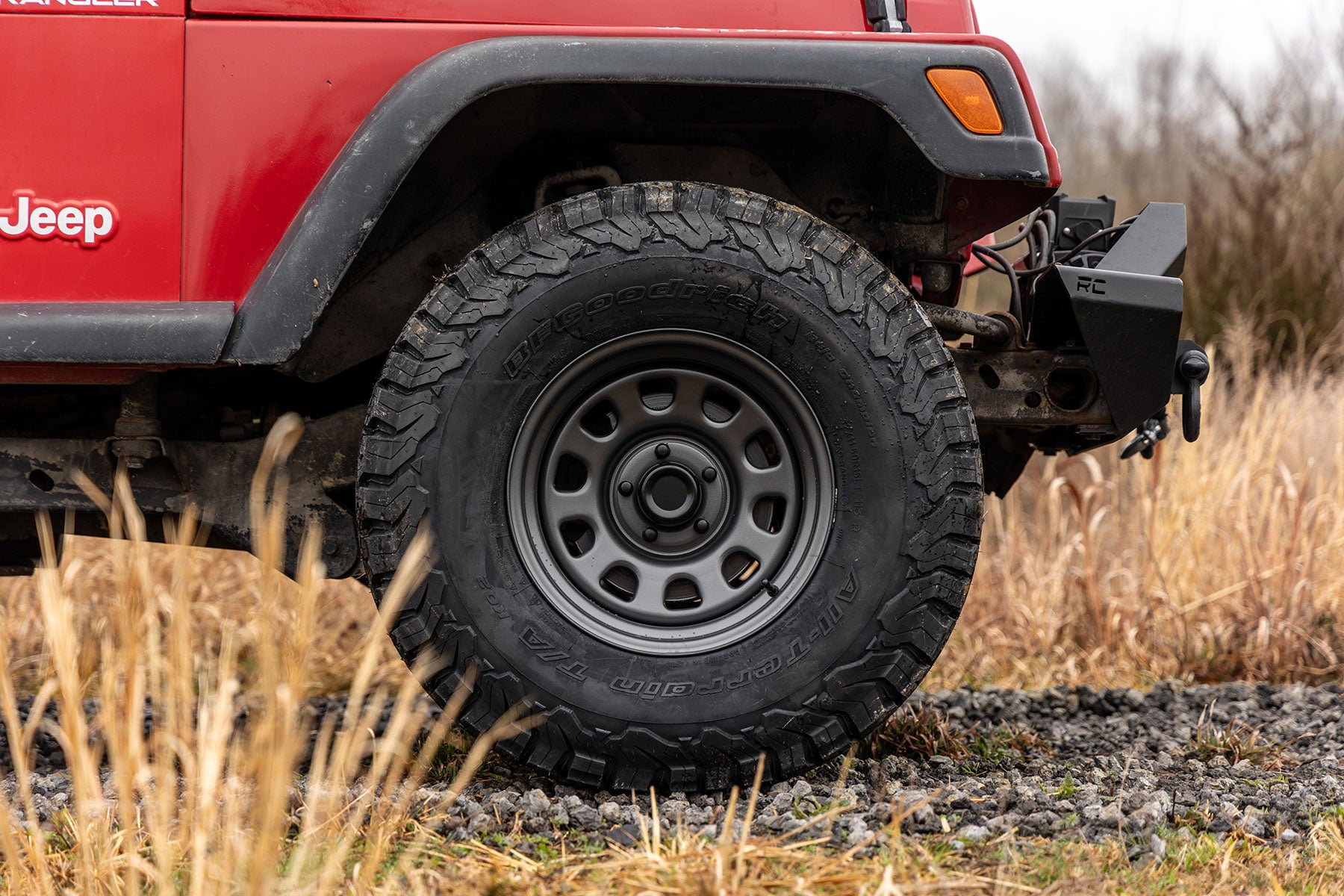 Steel Wheel Gray 15x8 5x4.5 3.30 Bore -19 Rough Country-2