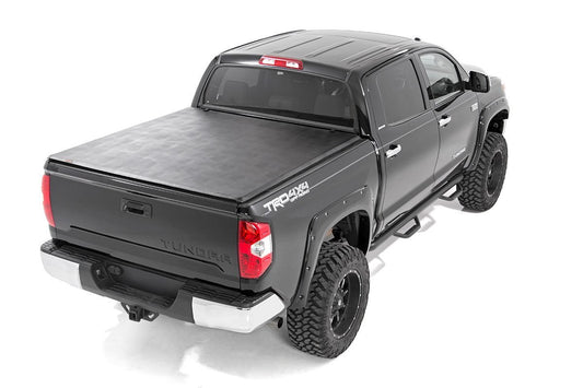 Tundra Soft Tri-Fold Bed Cover 14-23 Tundra 5 Foot 5 Inch Bed w/o Cargo Mgmt Rough Country-1