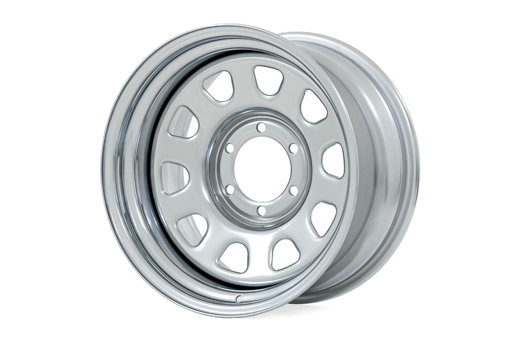 Steel Wheel Chrome 15x8 5x5.5 4.25 Bore -19mm Rough Country