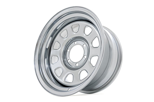 Steel Wheel Chrome 16x8 6x5.5 4.25 Bore -12 Rough Country-1