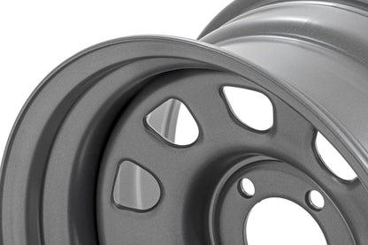 Steel Wheel Gray 16x8 6x5.5 4.25 Bore -12 Rough Country-2