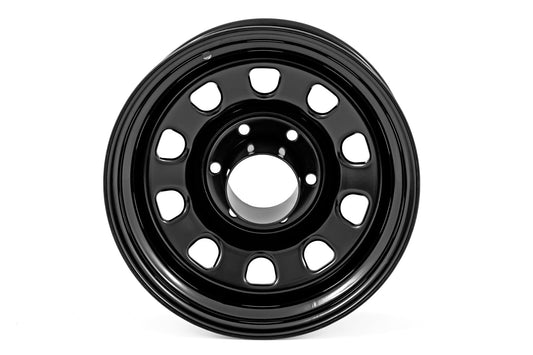 Steel Wheel Black 17x9 5x5 3.30 Bore +0 Rough Country-1