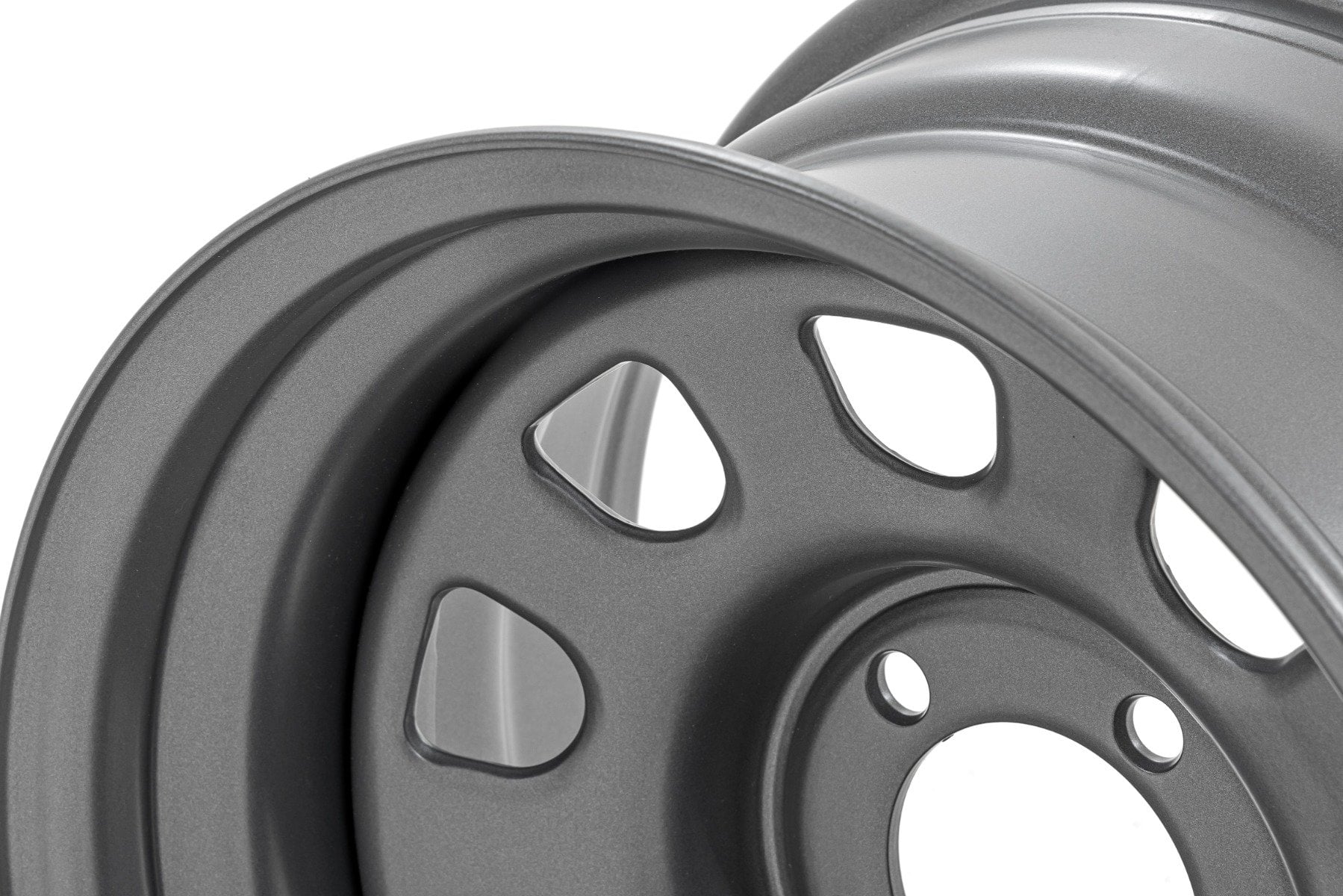 Steel Wheel Gray 17x9 5x5 3.30 Bore -12 Rough Country-2