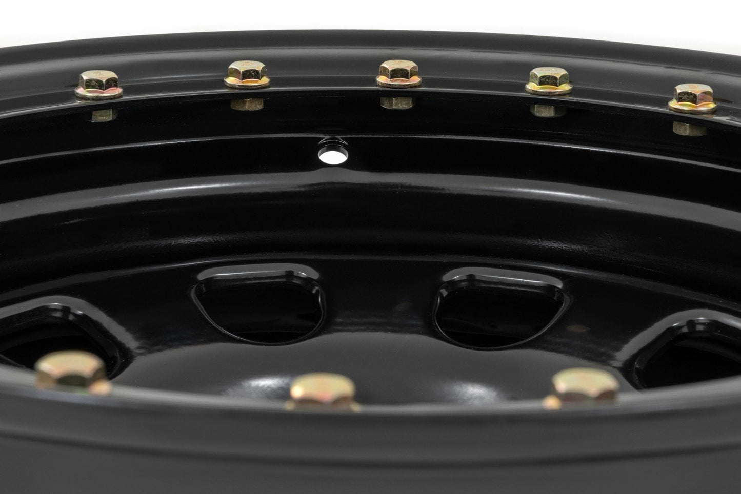 Steel Simulated Bead Lock Wheel Black 17x9 5x5 3.30 Bore -12 Rough Country-3