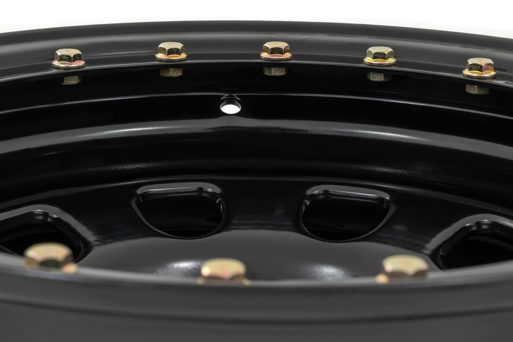 Steel Simulated Bead Lock Wheel Black 17x9 5x5 3.30 Bore -12 Rough Country-3