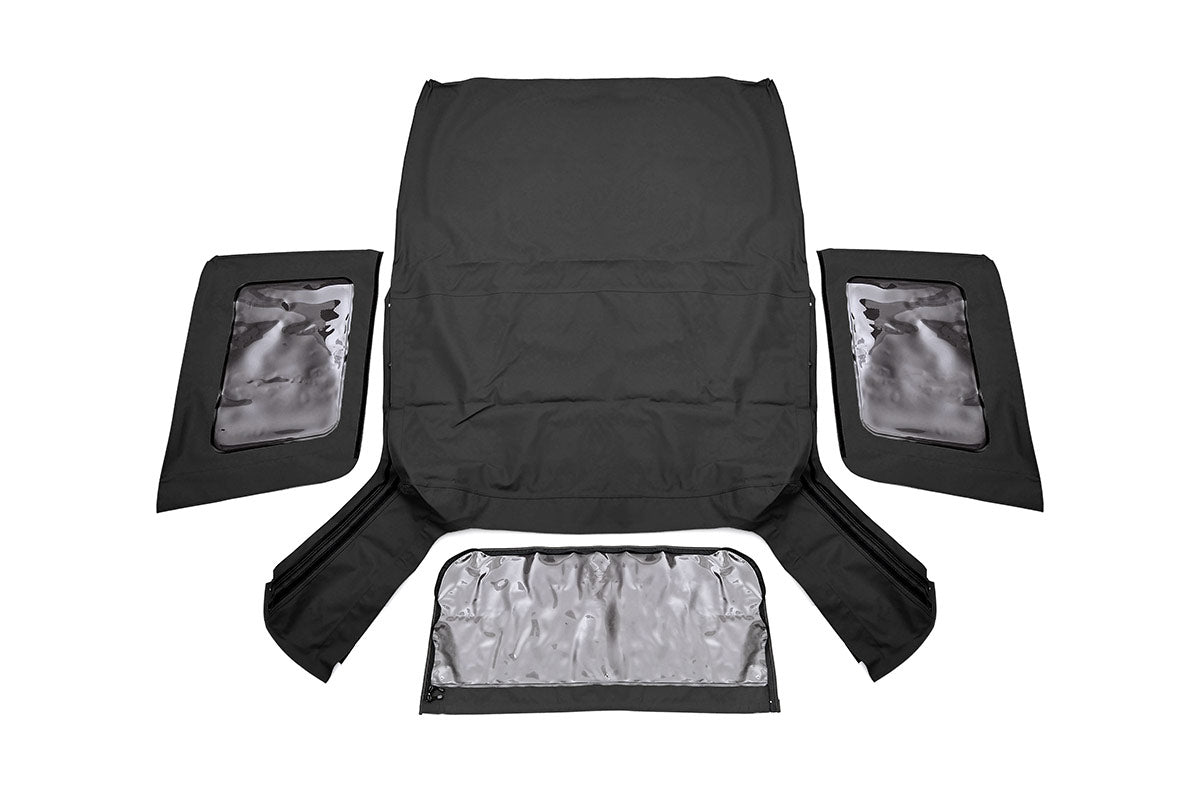 Rough Country Jeep Replacement Soft Top Black 07-09 JK Wrangler Rough Country
