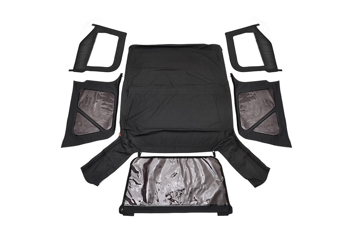 Rough Country Jeep Replacement Soft Top Black 97-06 TJ Wrangler Steel Doors Rough Country
