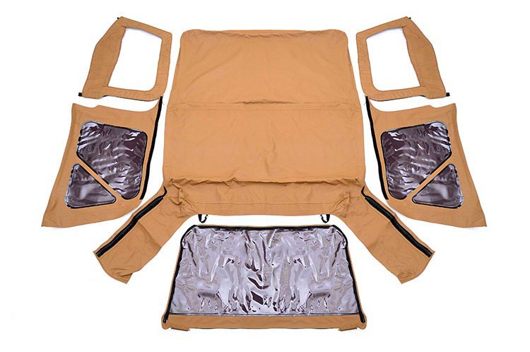 Jeep Replacement Soft Top Spice 97-06 TJ Wrangler Steel Doors Rough Country-1