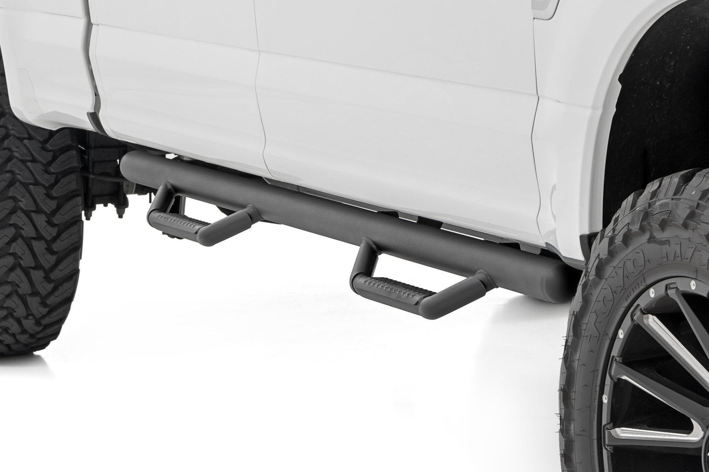 Nerf Steps Cab Length Crew Ford F-150/Lightning/F-250/F-350/Raptor (15-26) Rough Country-3