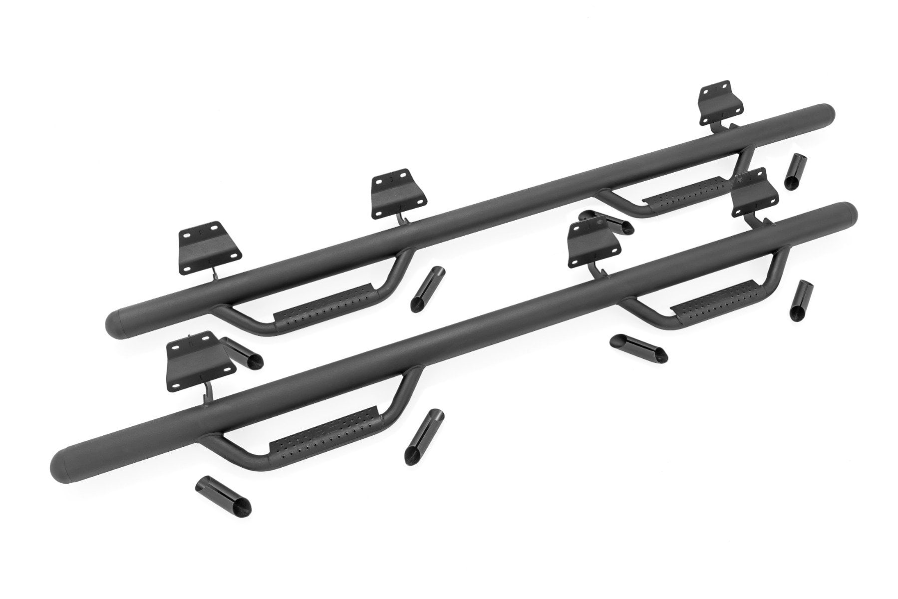 Nerf Steps Cab Length Crew Ford F-150/Lightning/F-250/F-350/Raptor (15-26) Rough Country-4