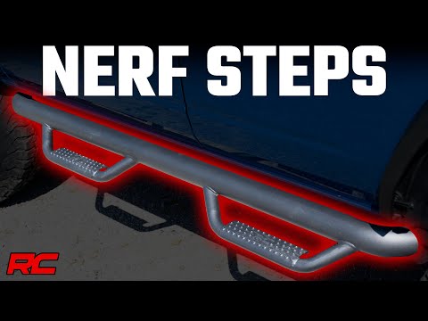 Nerf Steps Wheel to Wheel 4 Door Ford Bronco 4WD 21-Up Rough Country-1